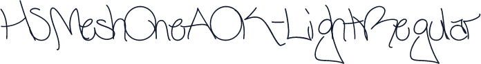 HSMeshOneAOK-LightRegular
