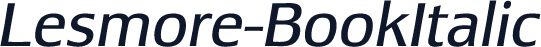 Lesmore-BookItalic