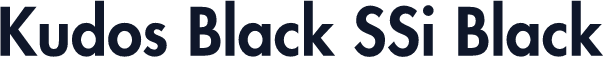 Kudos Black SSi Black