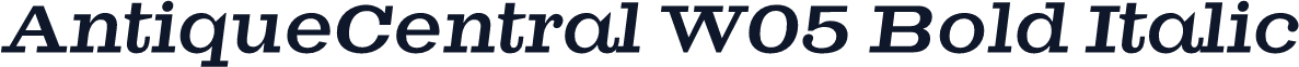 AntiqueCentral W05 Bold Italic