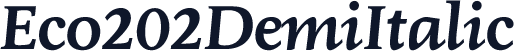 Eco202DemiItalic