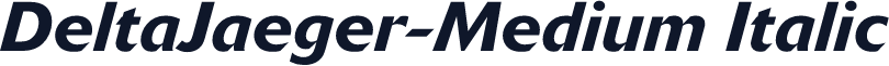 DeltaJaeger-Medium Italic