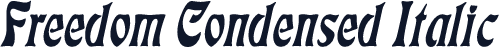 Freedom Condensed Italic