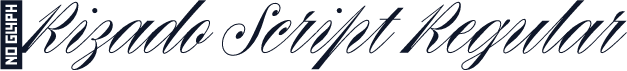☞Rizado Script Regular