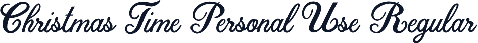 Christmas Time Personal Use Regular