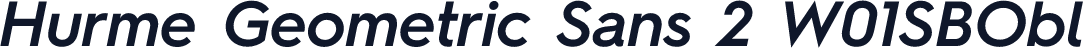 Hurme Geometric Sans 2 W01SBObl