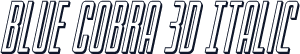 Blue Cobra 3D Italic