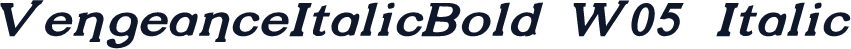 VengeanceItalicBold W05 Italic