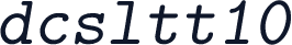 dcsltt10