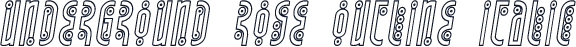 Underground Rose Outline Italic