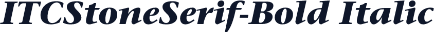 ITCStoneSerif-Bold Italic