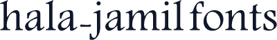 hala-jamil fonts