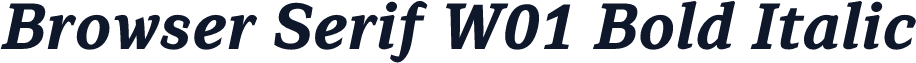 Browser Serif W01 Bold Italic