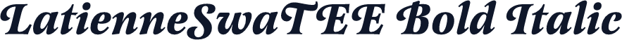 LatienneSwaTEE Bold Italic