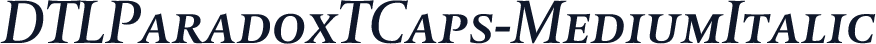 DTLParadoxTCaps-MediumItalic