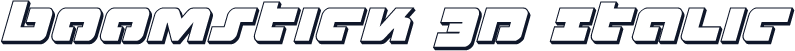 Boomstick 3D Italic