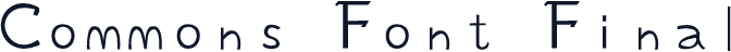 Commons Font Final