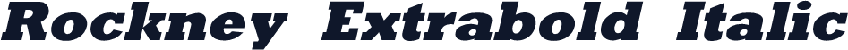 Rockney Extrabold Italic