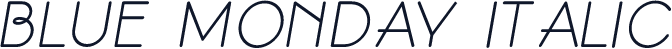 Blue Monday Italic
