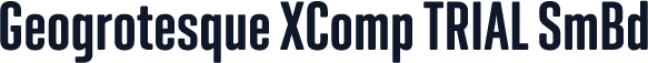 Geogrotesque XComp TRIAL SmBd