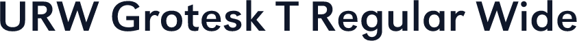 URW Grotesk T Regular Wide