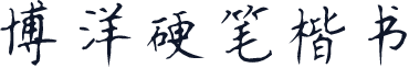 博洋硬笔楷书