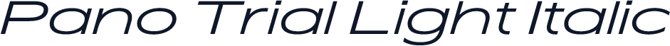 Pano Trial Light Italic