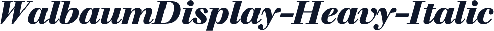 WalbaumDisplay-Heavy-Italic