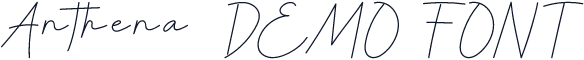 Anthena-DEMO FONT