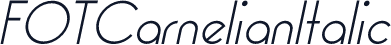 FOTCarnelianItalic