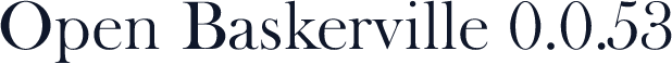 Open Baskerville 0.0.53
