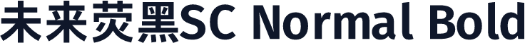 未来荧黑SC Normal Bold