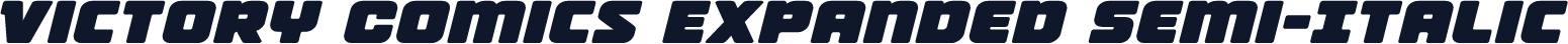 Victory Comics Expanded Semi-Italic