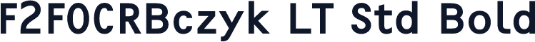 F2FOCRBczyk LT Std Bold