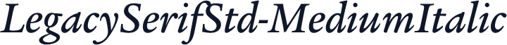LegacySerifStd-MediumItalic