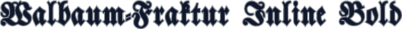 Walbaum-Fraktur Inline Bold