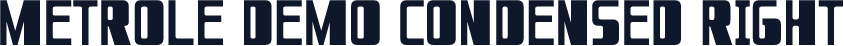 Metrole Demo Condensed Right