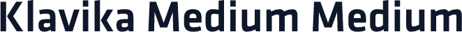 Klavika Medium Medium