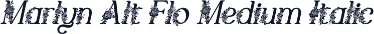 Marlyn Alt Flo Medium Italic