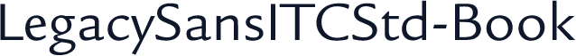 LegacySansITCStd-Book