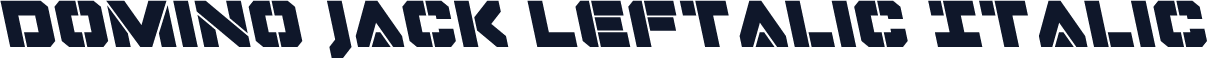 Domino Jack Leftalic Italic
