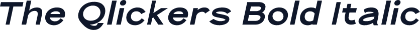 The Qlickers Bold Italic