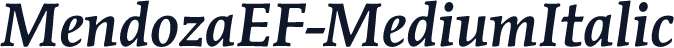 MendozaEF-MediumItalic