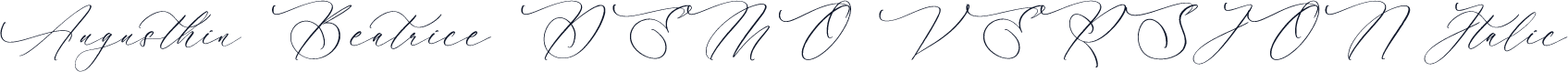 Augusthin Beatrice DEMO VERSION Italic