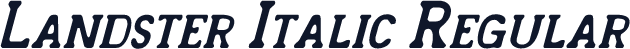 Landster Italic Regular
