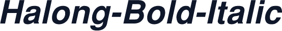 Halong-Bold-Italic