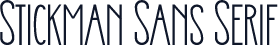 Stickman Sans Serif
