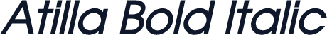 Atilla Bold Italic