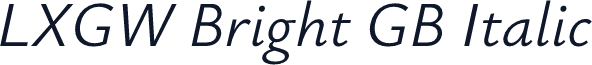 LXGW Bright GB Italic
