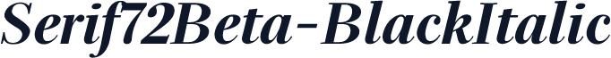 Serif72Beta-BlackItalic